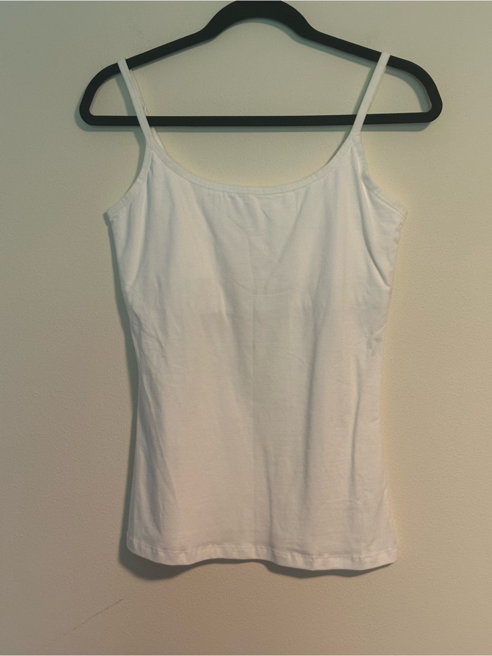 PACT Women’s Medium White Organic Cotton Camisole Tank Adjustable Straps NWOT